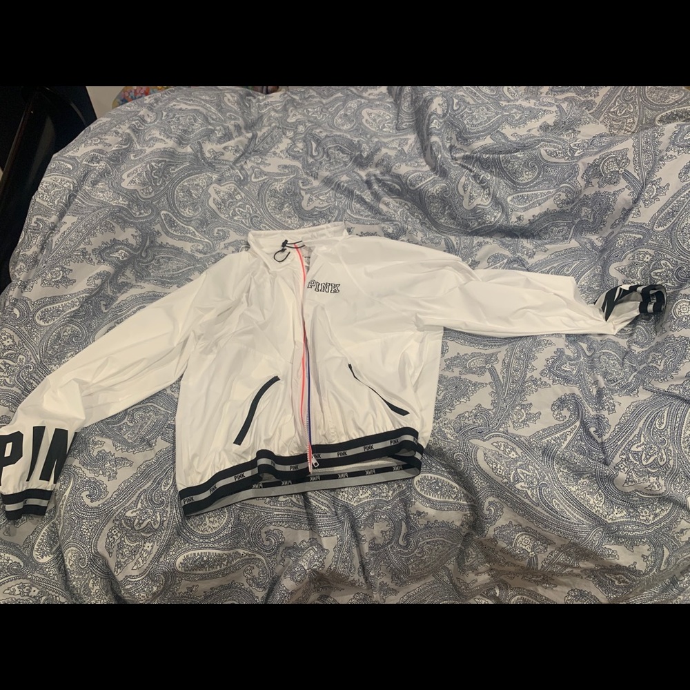 pink windbreaker